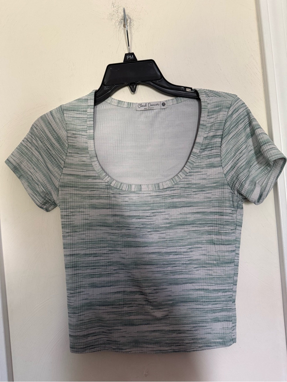 Cloud Chaser Mint Scoop Neck Short Sleeve Tee